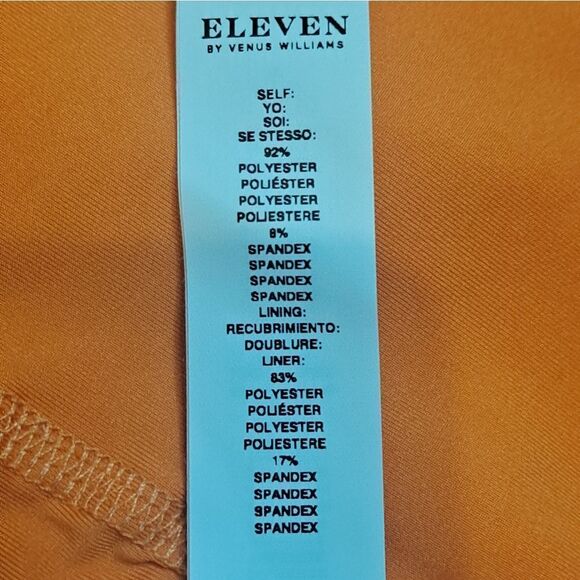 ELEVEN by Venus Williams Love Buzz Tennis Skirt Skort  Nectarine - Picture 9 of 10